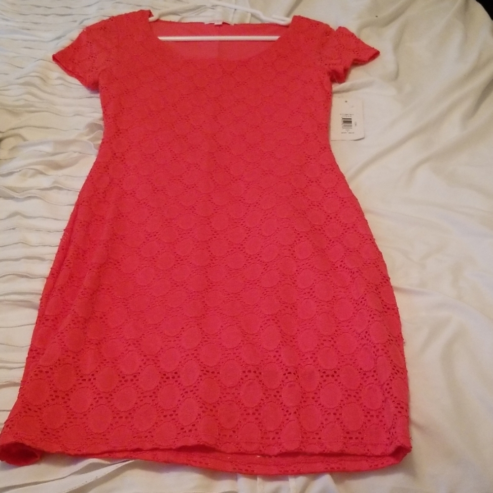 Coral dress